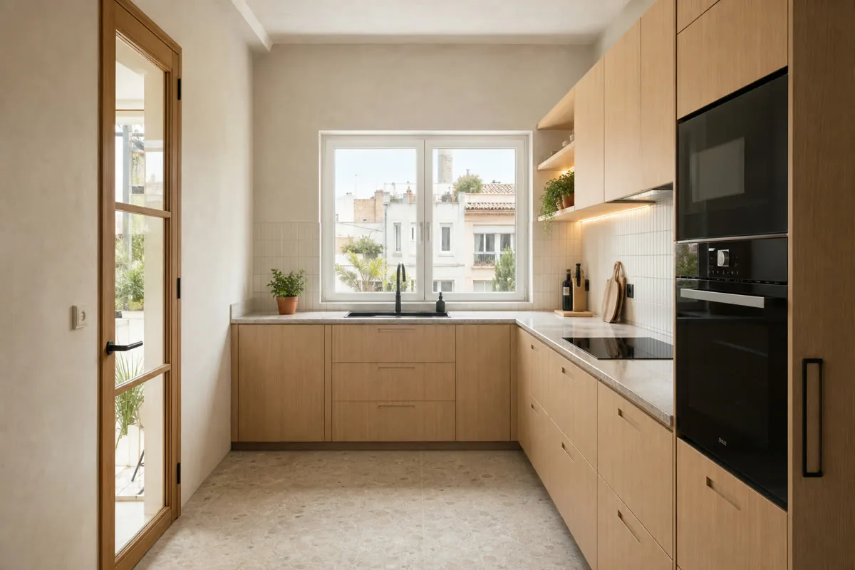 Detalle orientativo de materiales para reforma integral de cocinas